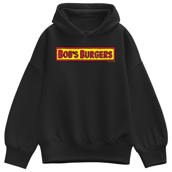 Bob's Burgers - Logo Oversized Fleece Hoodie Sweatshirt