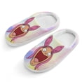 thumbnail image 1 of Bob's Burgers Louise Belcher Cotton Slippers For Kids Winter Warm Soft Plush Slippers with Rubber Sole Non-Slip Indoor Outdoor Slip on Shoes For Teen Boys Girls Children, 1 of 8