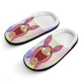 thumbnail image 1 of Bob's Burgers Louise Belcher Cotton Slippers For Kids Winter Warm Soft Plush Slippers with Rubber Sole Non-Slip Indoor Outdoor Slip on Shoes For Teen Boys Girls Children, 1 of 8