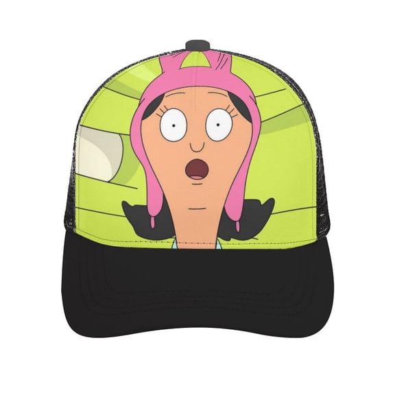 Bob's Burgers Louise Caps Breathable Baseball Cap Dad Hat Adjustable Casual Trucker Caps for Outdoor Running Workouts