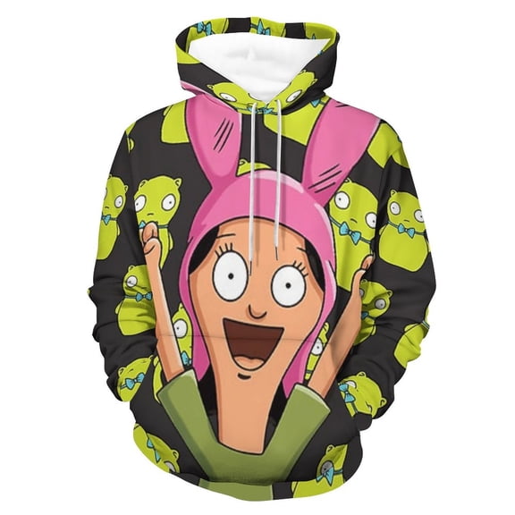 Bob's Burgers Louise Hoodie Casual Coat for Men Women Hooded Sweatshirt Soft Lightweight Sweater Tops M