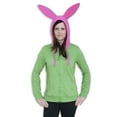 thumbnail image 1 of Bob's Burgers Louise Juniors Costume Zip Up Hoodie Sweatshirt, 1 of 2