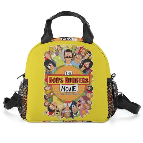 Bob's Burgers Lunch Bag, Insulated Lunch Box Large Capacity Reusable Insulated Cooler Lunch Totes Bag for Work Office School Camping Travel Picnic