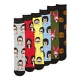 thumbnail image 1 of Bob's Burgers Men's Crew Socks, 6-Pack, 1 of 2