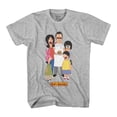 thumbnail image 1 of Bob's Burgers Men's T-shirt, Classic Graphic Print Cartoon Bob’s Shirt Heather Grey - L, 1 of 5