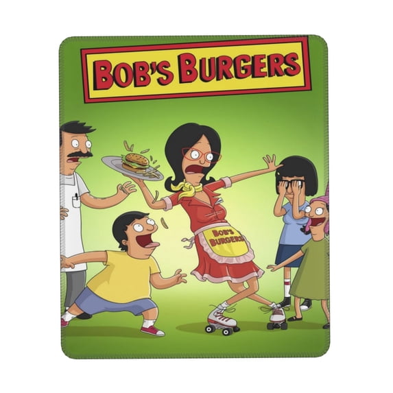 Bob's Burgers Mouse Pad, Computer Mouse Mat, Waterproof Non-Slip Rubber Base MousePads for Office Laptop 10 x 12 inch