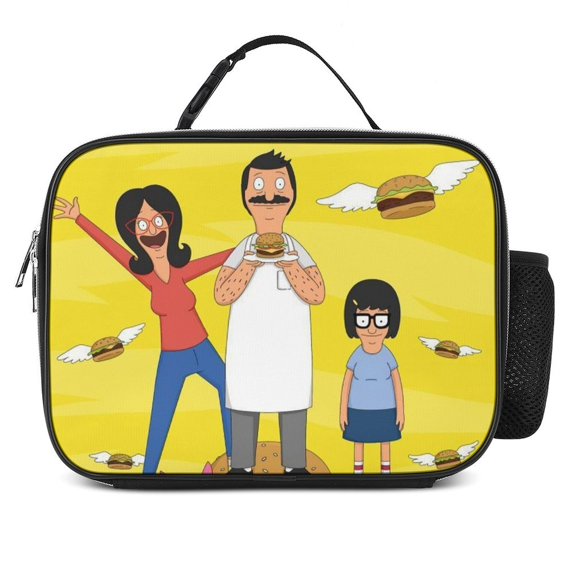 Bob's Burgers Reusable Lunch Box Detachable Meal Bag Insulated Leakproof Lunch Bag Lunchbox for Work Office Picnic Beach
