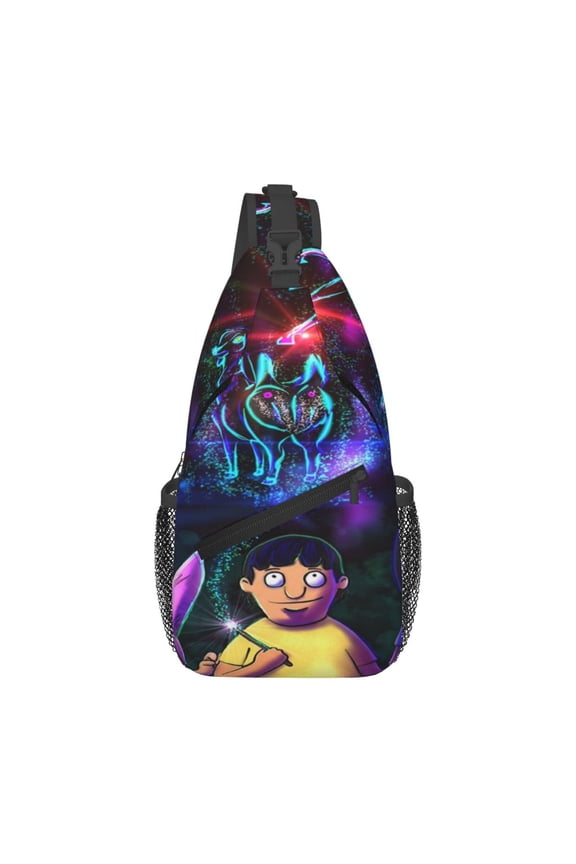 Bob's Burgers Sling Bag Crossbody Shoulder Backpack Gym Sports Travel Hiking Daypack Chest Bag Small Backpack for Women Men