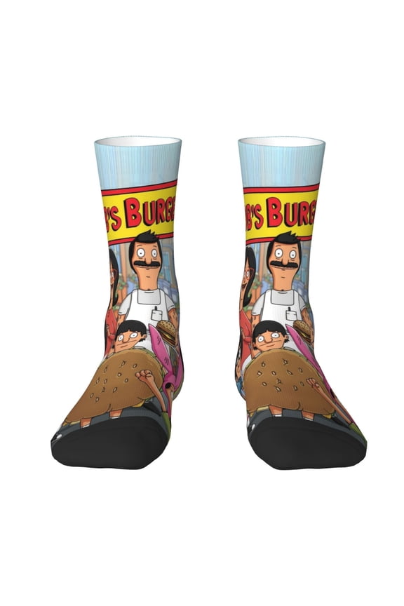 Bob's Burgers Socks Crew Novelty Socks Casual Dress Gifts For Men Women