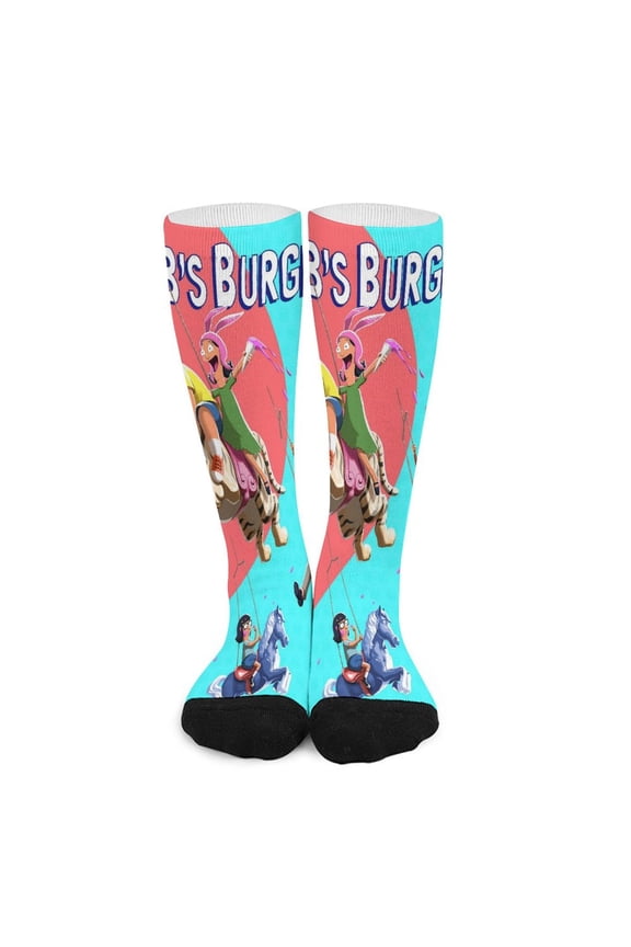 Bob's Burgers Socks Crew Novelty Socks Casual Dress Socks Gifts For Men Women 16.5in