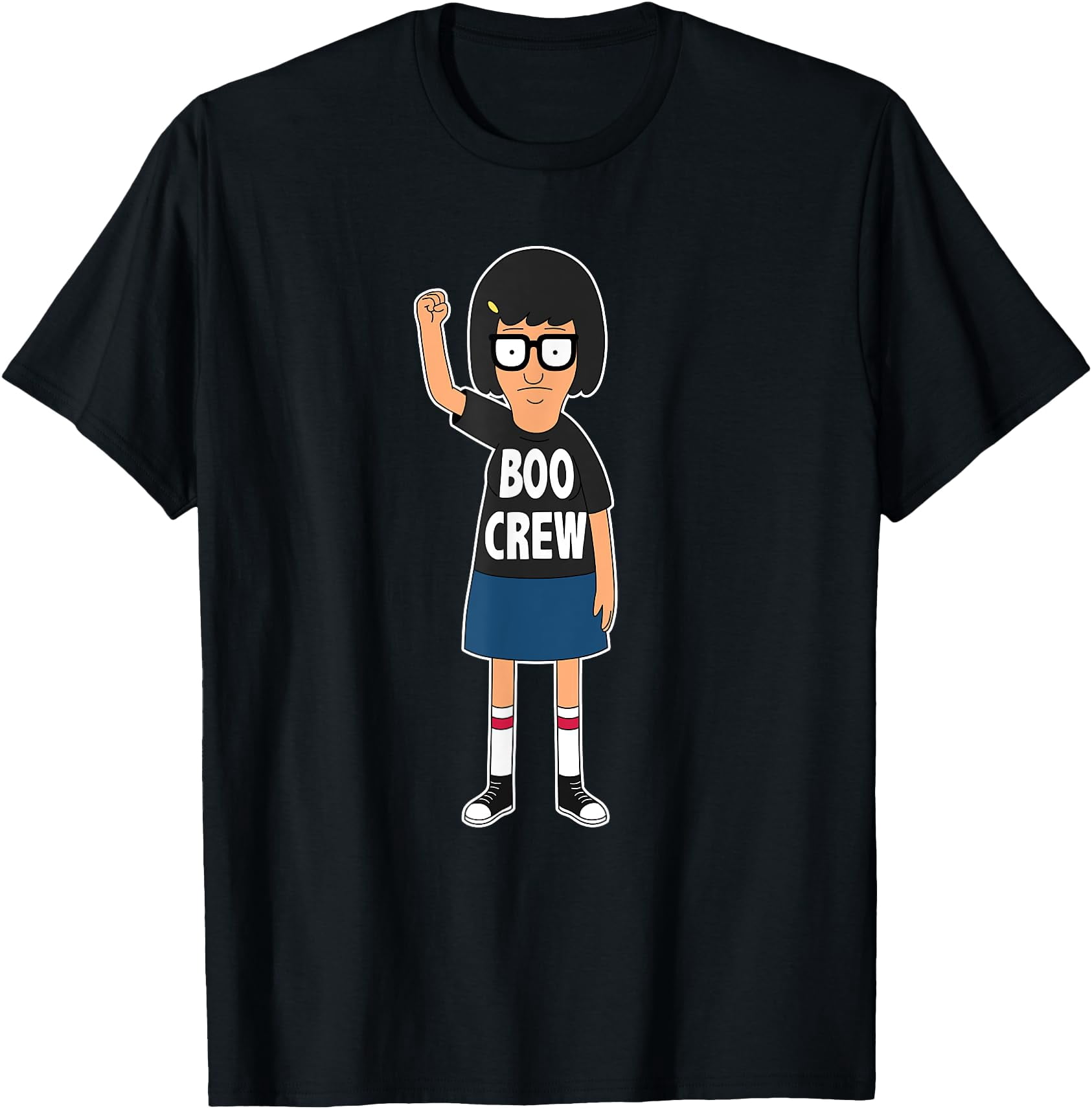Waman Boo Bob’s Burgers Tina Belcher Boo Crew T-Shirt - Walmart.com