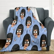 Bob's Burgers Tina Flannel Blankets Soft Plush Throw Blanket Fuzzy Cozy Luxury Air Conditioner Blanket for Bedroom Sofa 30"x40"