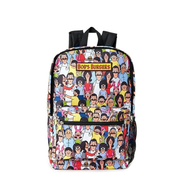 Bob’s Burgers Unisex 18" Backpack with Internal Laptop Sleeve, Multi-Color