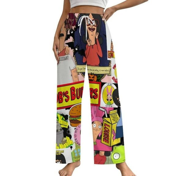Bob's Burgers Women Pajama Pants Causal Comfy Lounge Sleep Bottoms Loose Yoga Pants Print Sleepwear S