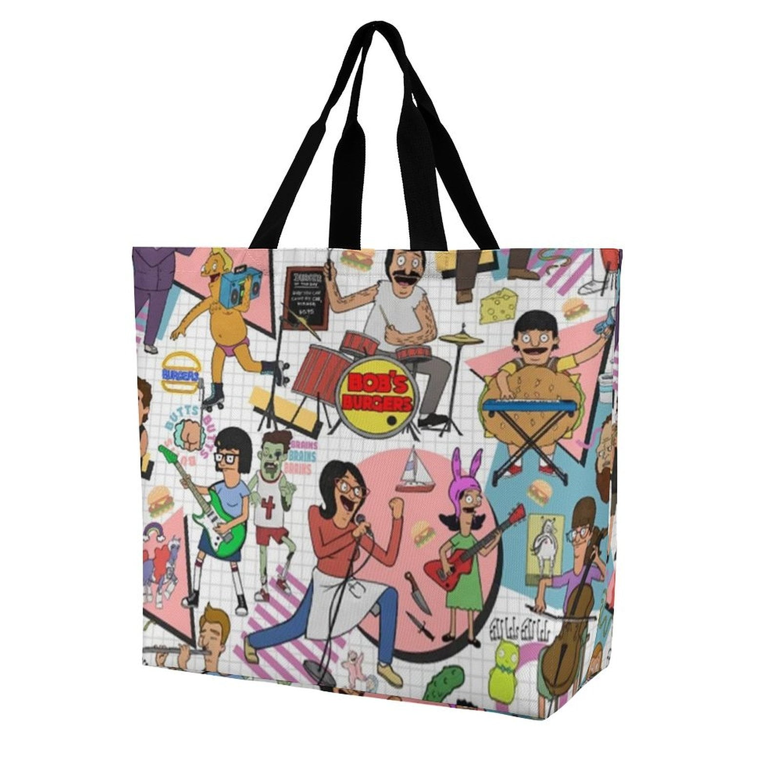Bob's Burgers Women Tote Bags Lightweight One Shoulder Shopping Bag