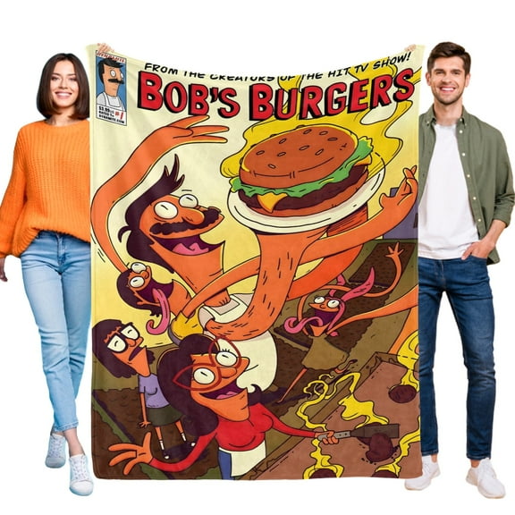 Bob's Burgers-themed Pals Plush Throw Blanket Gifts for Fans Girls Boys Women Present Suitable for a variety of settings 40''*60''(100*150cm)