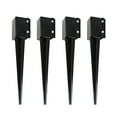 thumbnail image 1 of Bob's Industrial Supply Fence Post Anchor Ground Spike Metal Fence Stakes 4-Pack - 24 x 4 x 4in, 1 of 5