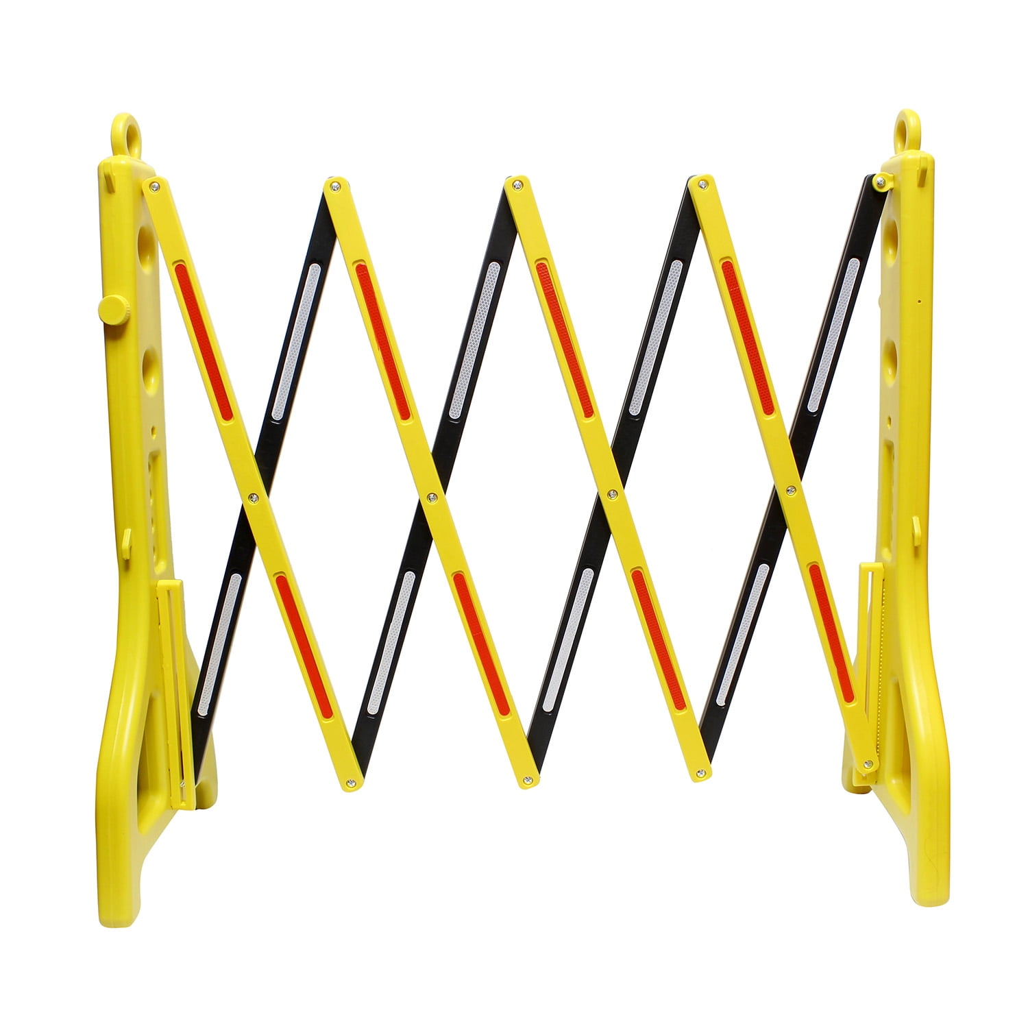 Bob s Industrial Supply Folding Barricade 8 Feet Portable Road Safety Barrier with Reflectors Walmart Business Supplies