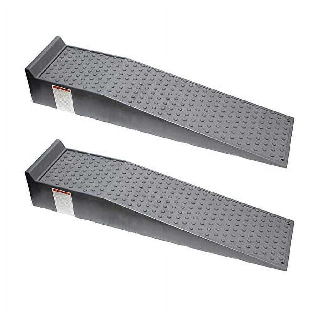 Bob's Industrial Supply Vehicle Service Ramp Plastic 10,000-pound [Max Load] - Black 2 Pack