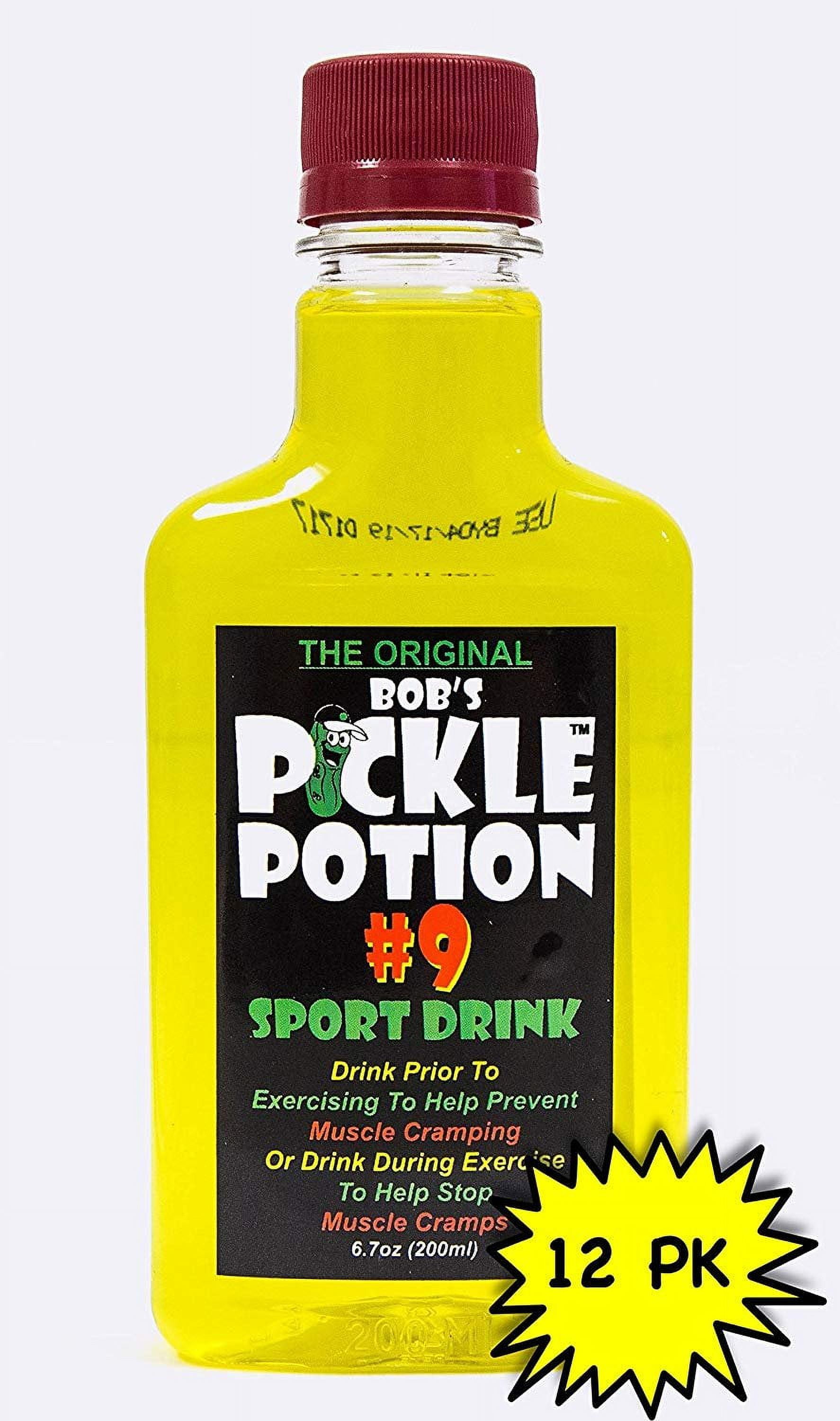 Bob's Pickle Potion 9, 200 ml, 12 Pack Sport Drink for Muscle Cramp