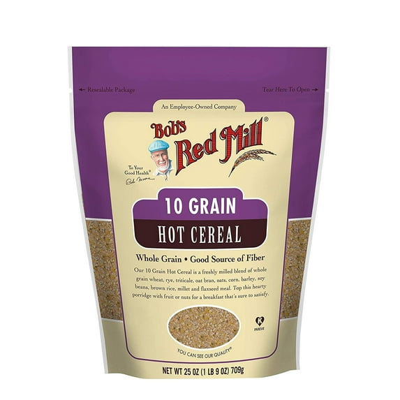 Bob's Red Mill, 10 Grain Hot Cereal, Whole Grain, 25 oz Pack of 4