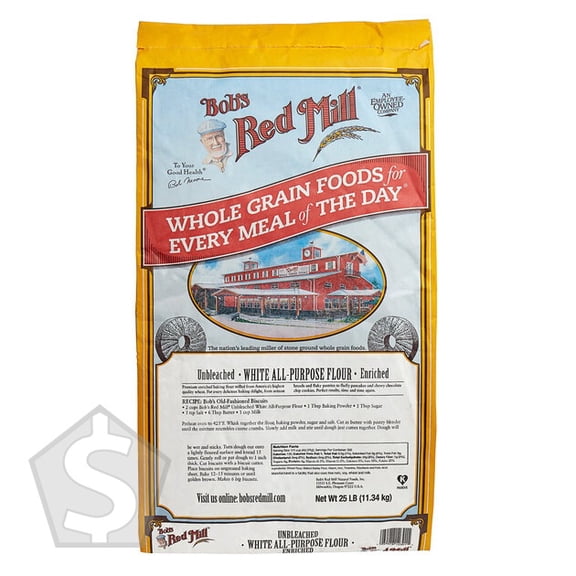 Bob's Red Mill 25 lb. Unbleached All-Purpose Flour