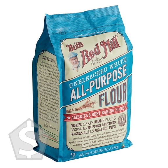 Bob's Red Mill 5 lb. Unbleached All-Purpose Flour - 8/Case