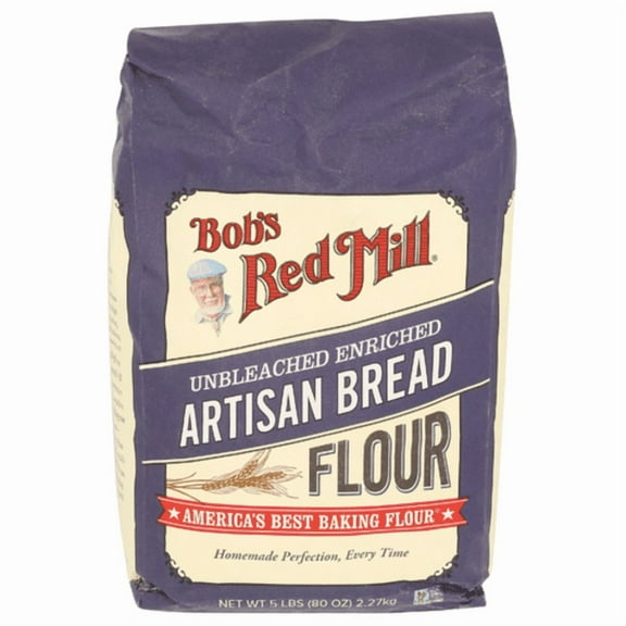 Bob's Red Mill Artisan Bread Flour 5 lb - Pack of 2