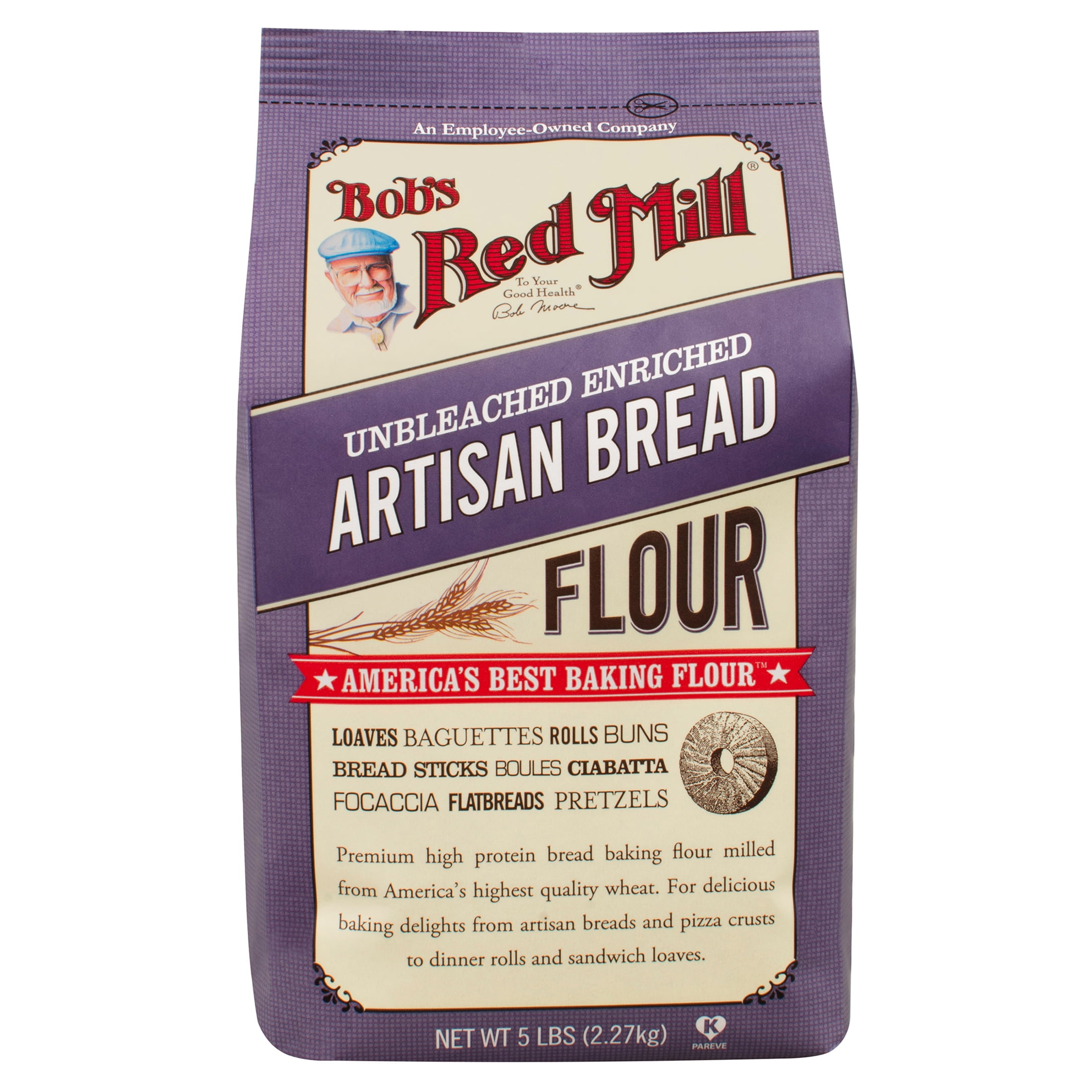 Religiøs hvorfor ikke Moralsk Bob's Red Mill Artisan Bread Flour, 5 lbs - Walmart.com