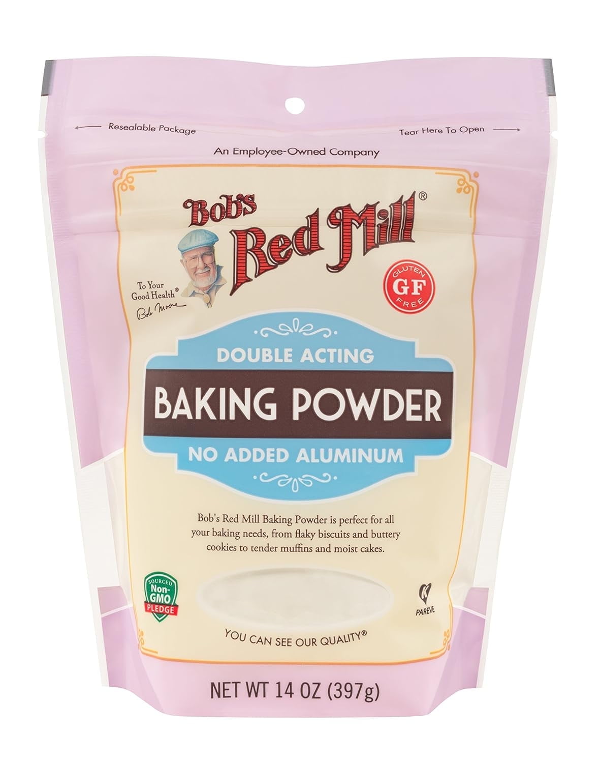 Bob's Red Mill Baking Powder No Added Aluminum 14 oz Pack of 3