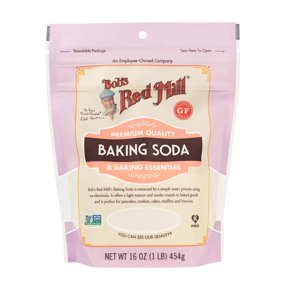 Bob's Red Mill Baking Soda, 16oz (Pack of 1) - Non GMO, Gluten Free, Vegan, Paleo Friendly, Kosher ( PACK OF 2 )