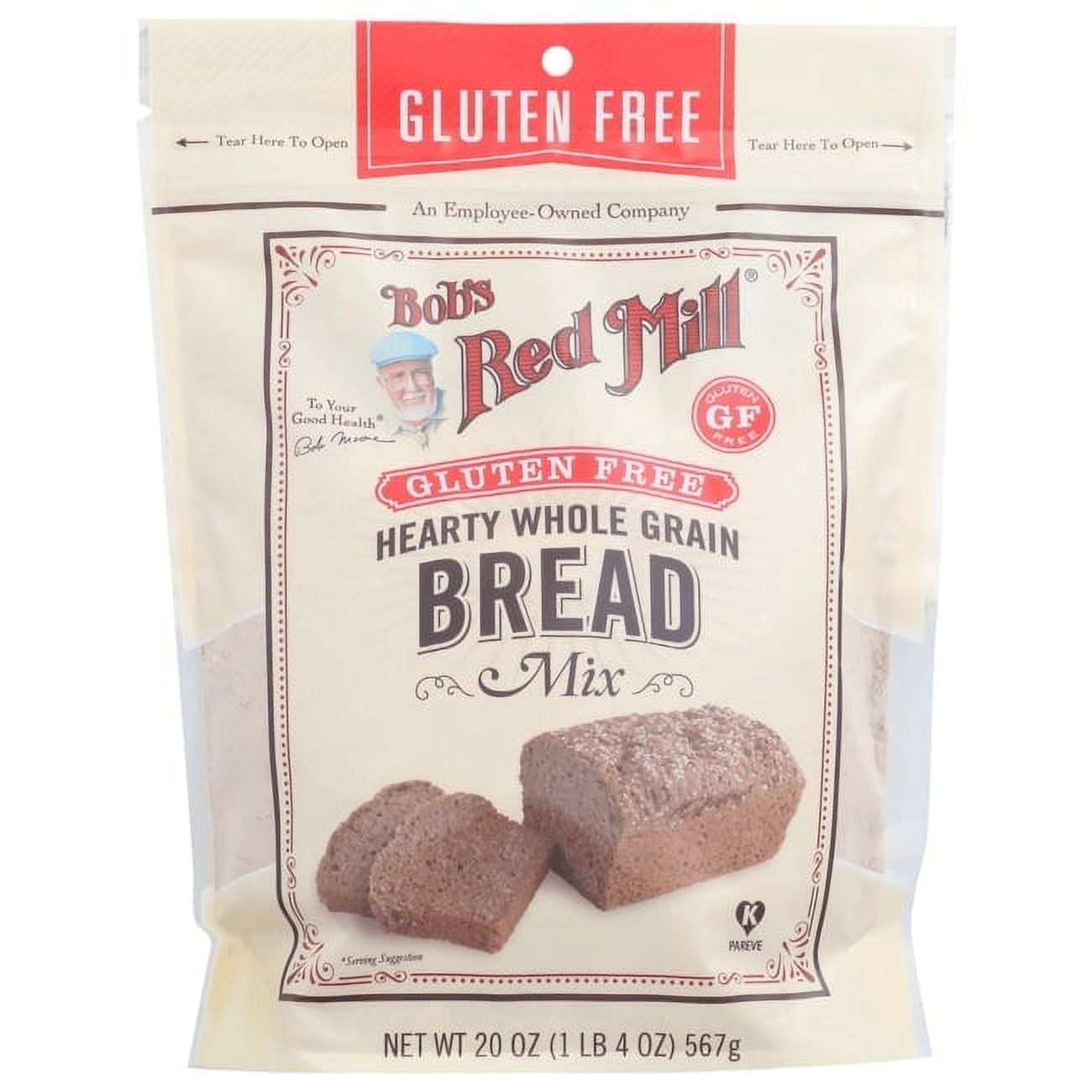 Bob's Red Mill Gluten Free Hearty Whole Grain Bread Mix 20 oz Pkg