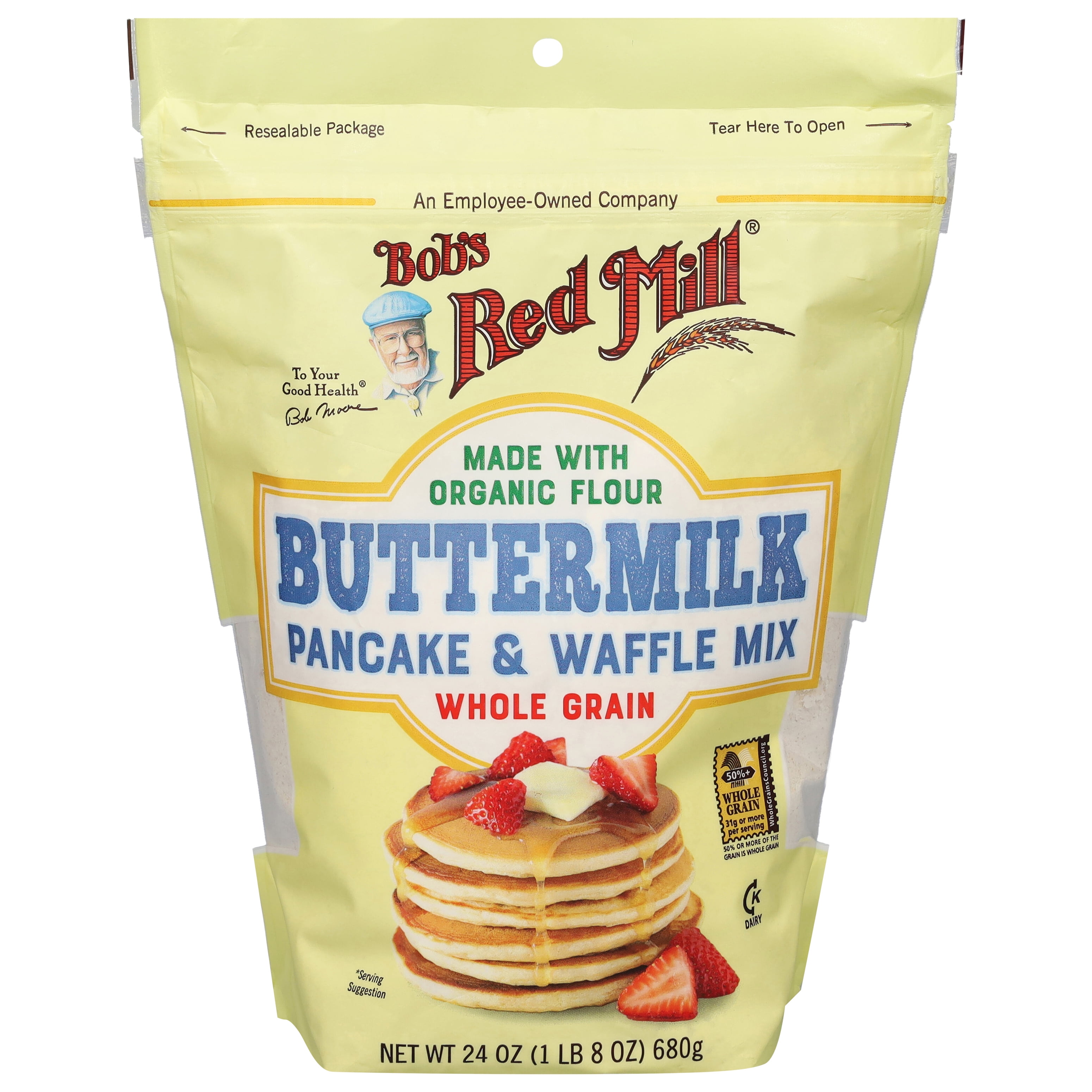 Bob's Red Mill Buttermilk Pancake & Waffle Mix 24 oz (Pack Of 4)