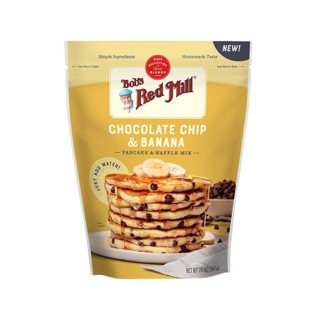 Bob's Red Mill Chocolate Chip & Banana Pancake & Waffle Mix, 20 oz bag