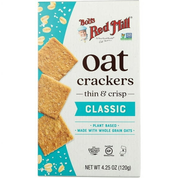 Bob's Red Mill Classic Oat Crackers, 4.25 oz