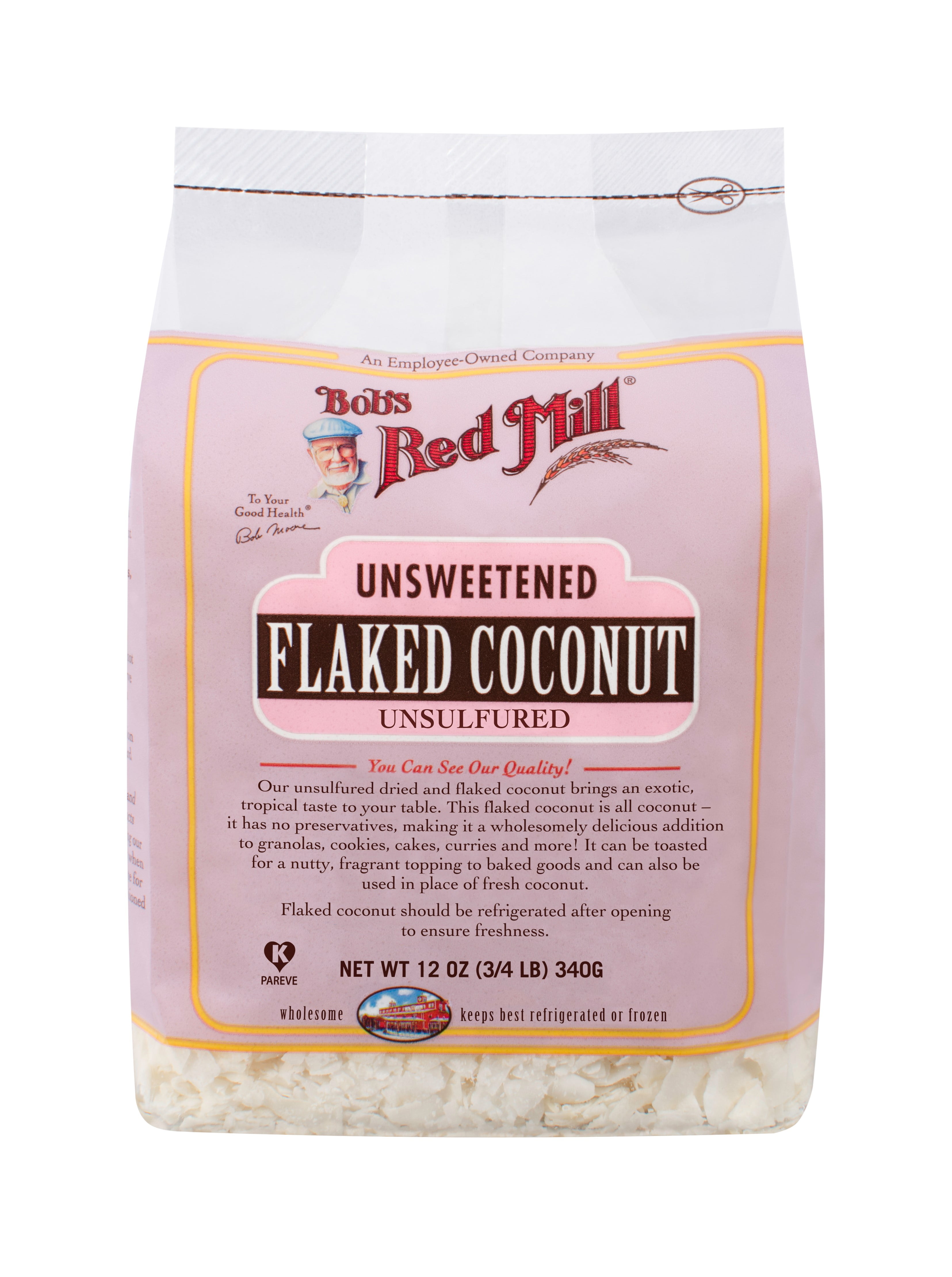Bob's Red Mill Coconut Flake Unsweetened, 12 Ounce