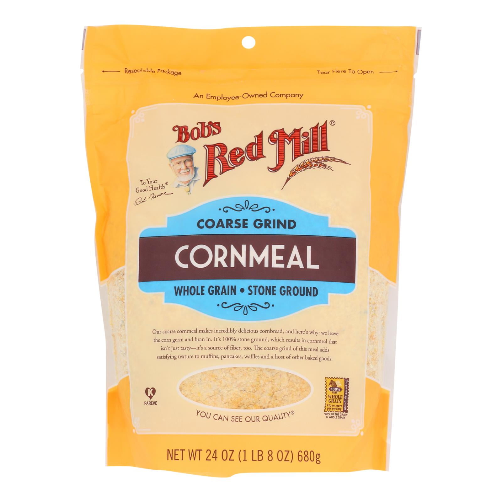 Bob's Red Mill, Cornmeal, Coarse Grind, 24 oz pack of 4 - Walmart.com