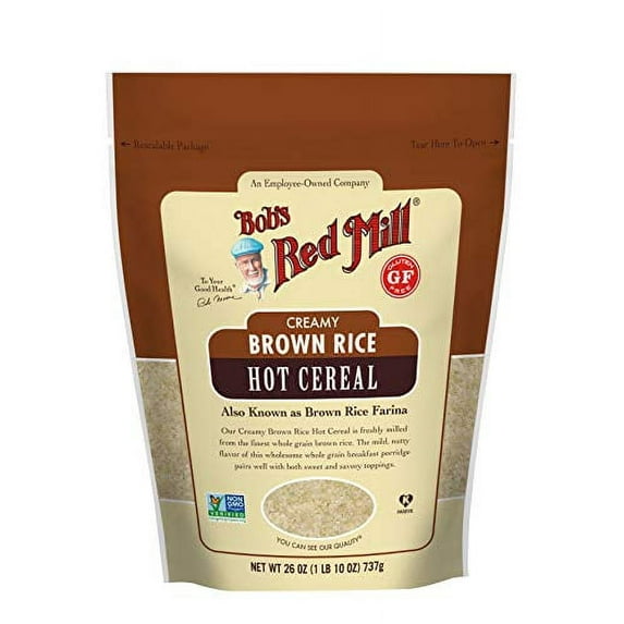 Bob's Red Mill Creamy .. Rice Farina Hot Cereal, .. Brown, 26 Ounce