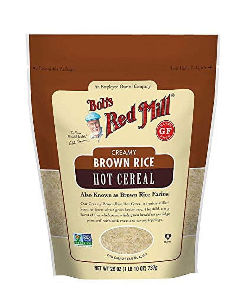 Bob's Red Mill Creamy .. Rice Farina Hot Cereal, .. Brown, 26 oz (Pack .. of 3)
