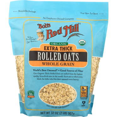 Bob's Red Mill, Extra Thick Rolled Oats, Organic, 32 oz