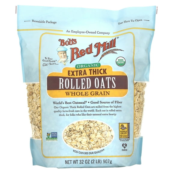 Bob's Red Mill, Extra Thick Rolled Oats, Organic, 32 oz