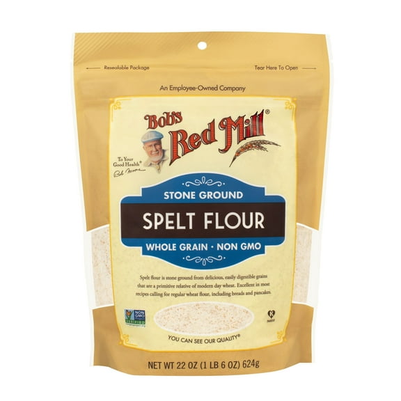 Bob's Red Mill Flour, Spelt, Whole Grain, 22 oz
