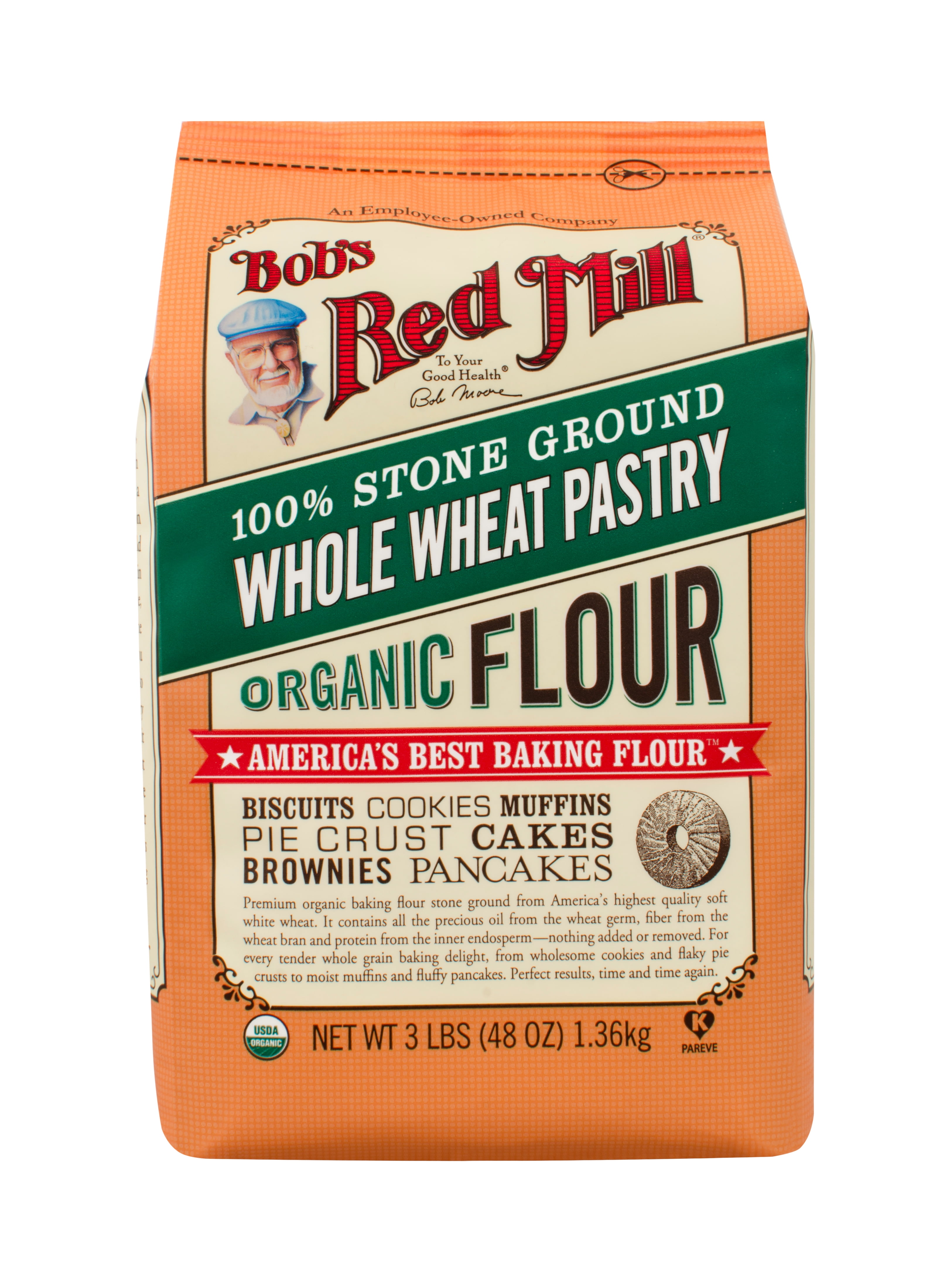 Bob's Red Mill Flour Whole Wheat Pastry, 48 Oz
