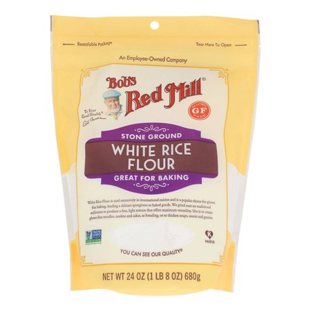 Bob's Red Mill - Flour White Rice Stne Ground - Case of 4-24 OZ