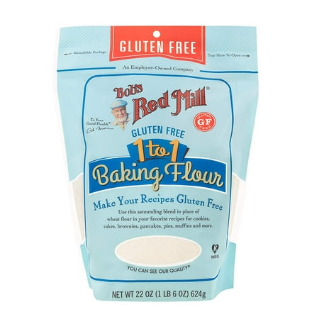 Bob's Red Mill Gluten Free 1-to-1 Baking Flour, Net Wt 96-ounce (6 Lbs, 2.72 Kg)