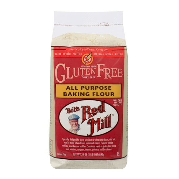 Bob's Red Mill, Gluten Free, All - Purpose Baking Flour, 22 oz Resealable Plastic Bag