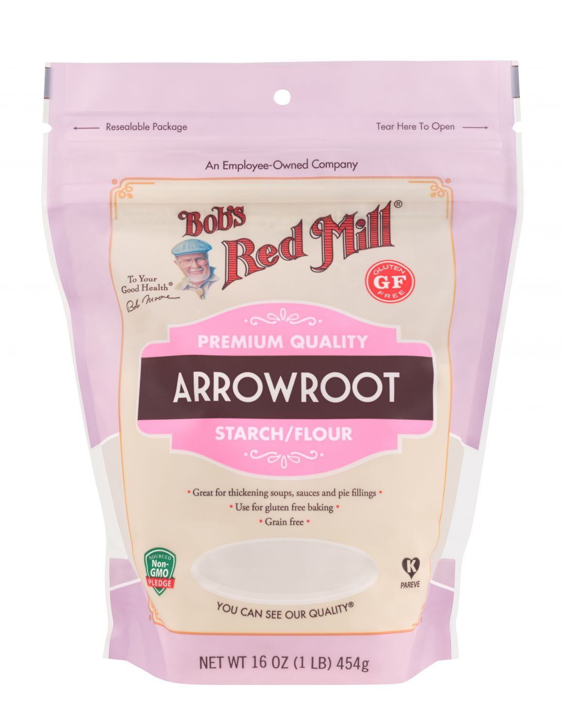 Bob's Red Mill Gluten Free Arrowroot Starch Flour 16 oz(Pack of 3)