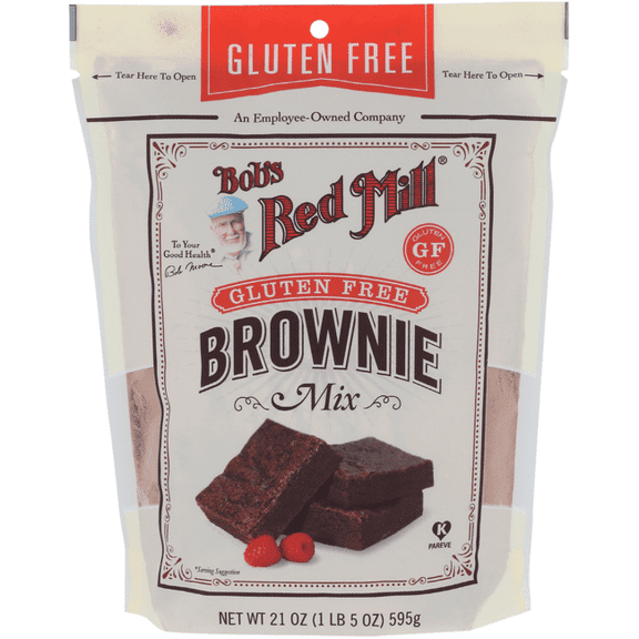 Bob's Red Mill, Gluten Free Brownie Mix, 21 oz Resealable Plastic Bag