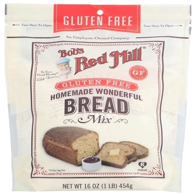 Bob's Red Mill Gluten Free Homemade Wonderful Bread Mix, 16ozGluten Free, Kosher ( PACK OF 2 )