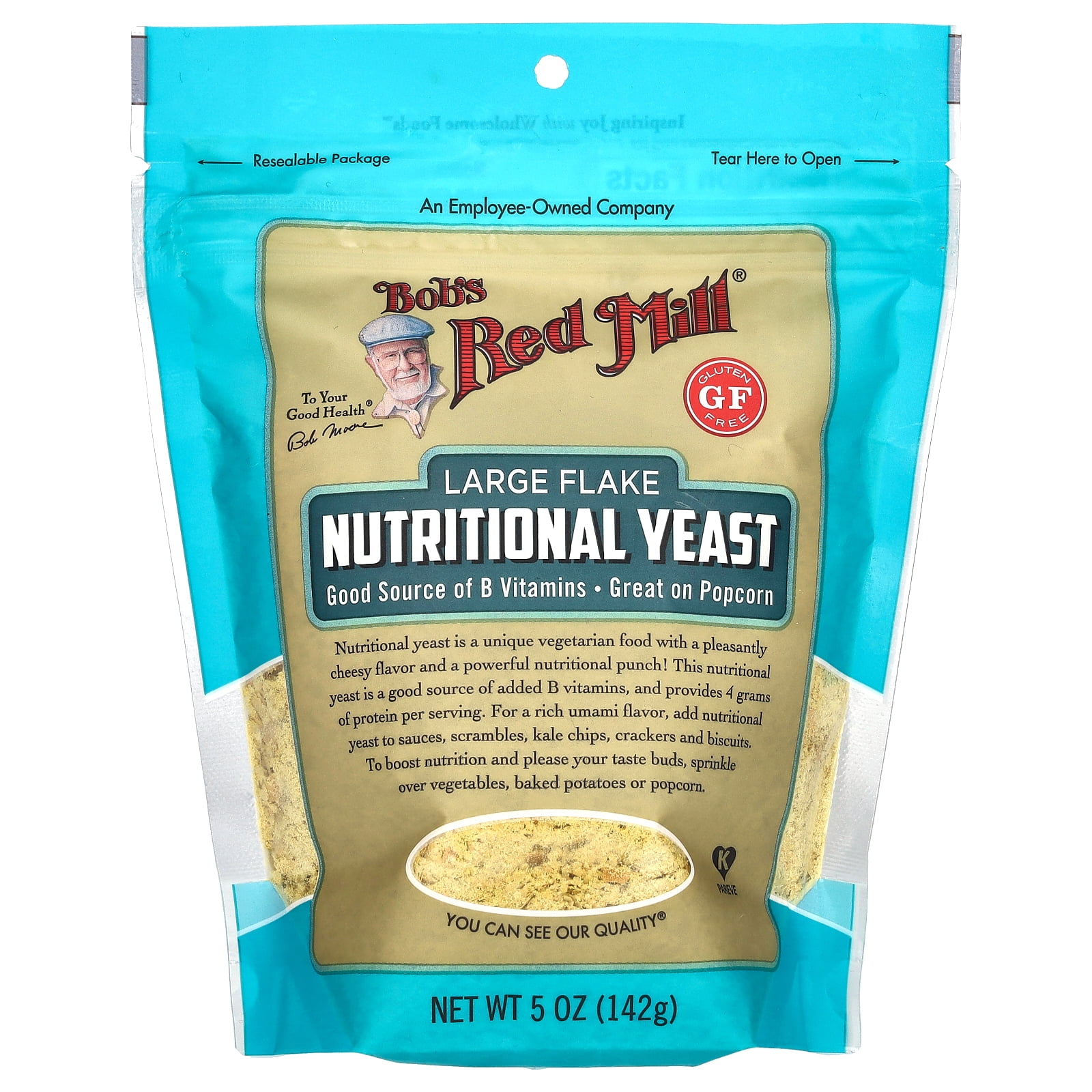 Bob's Red Mill Gluten Free Large Flake Nutritional Yeast, 5 oz - rated 4.8 stars from 309 reviews